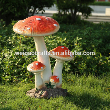 Hand carved mushroom statues new design garden decoration