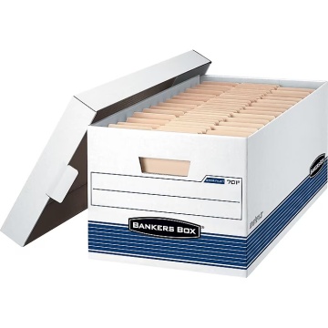 Caixas de arquivo corrugadas FastFold para armazenamento eficiente
