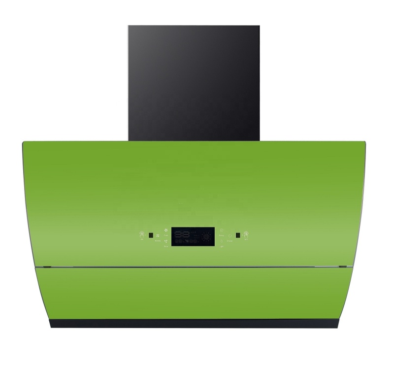 Black Chimney Hood with Automatic Cleaning Function Smoke and Grease Extractor Hood Range Hood For Household