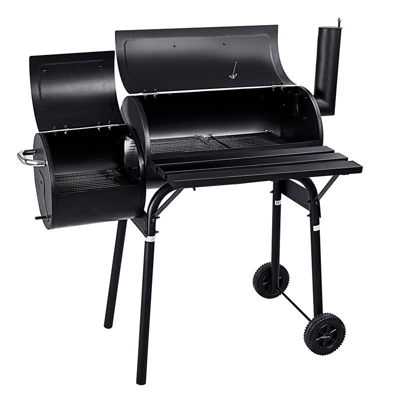 Outdoor American charcoal grill large mother-son