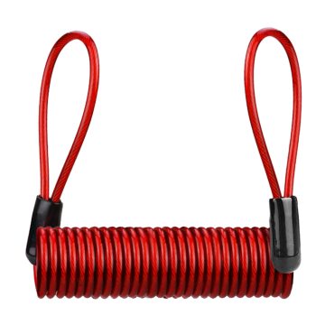 Anti-Theft Spring Steel Wire Rope Motorcycle Disc Lock for Bicycles and Scooters