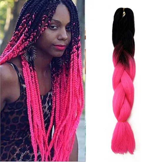 New Jumbo braids 32 inch 165g Afro Synthetic Hair extension cheap ombre Jumbo braid for black women synthetic braiding hair