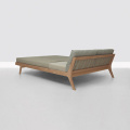 Mensola rivestita in pelle imbottita Mellow Double Daybed