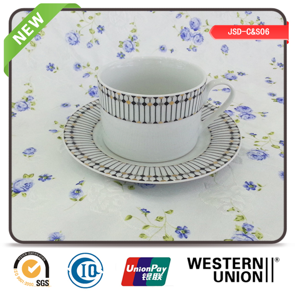 Ceramic 220cc Cup and Saucer for Daily Use