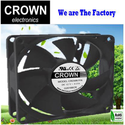 Crown 12V 24V 8025 Ventilador de DC de flujo axial