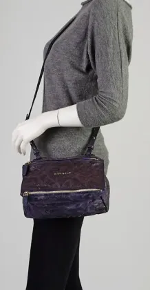 Deep Sea Blue Distressed Multi-Pocket Handbag