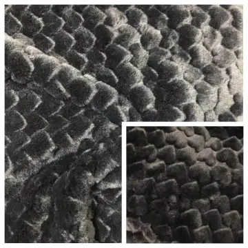 100%Poyester Mink Hair-Like with Jacquard Knitted Fabric