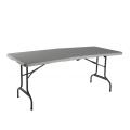 60 inch bi-fold white plastic table