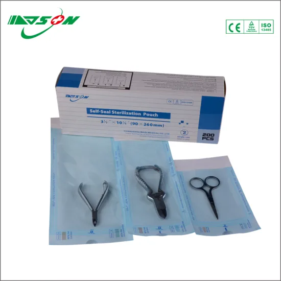 Medipack sterilization self sealing plat pouches
