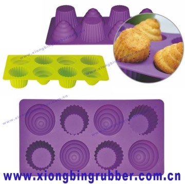 Silicone muffin bake mould