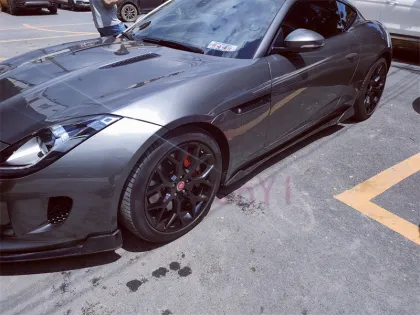 13-19 Jaguar F-TYPE C Style Carbon Fiber Side Skirt Extension Kit