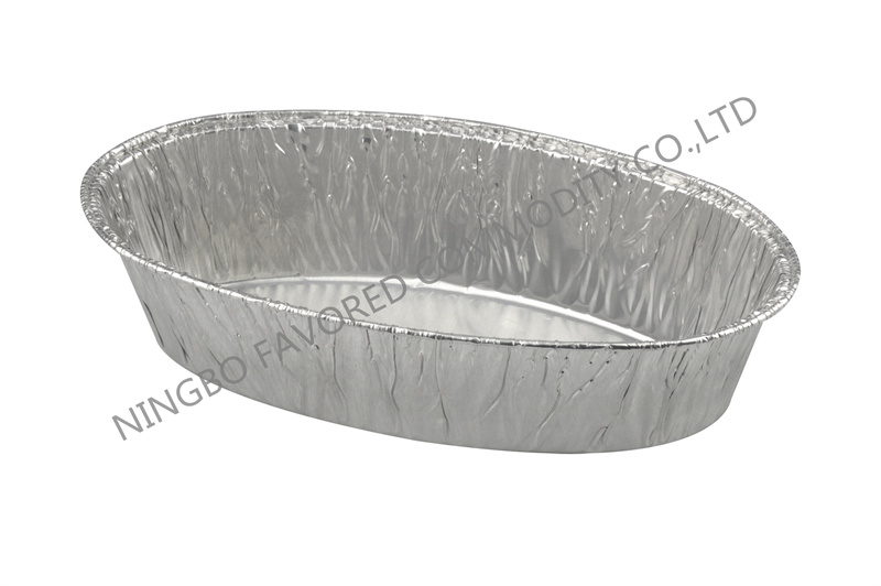 Aluminum foil container 3LB Oval tray