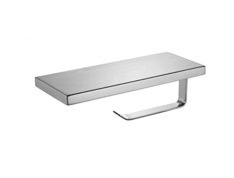 Silver Roll Toilet Paper Holder