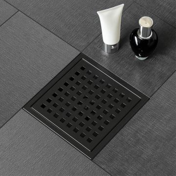 ODO 304 Stainless Steel Removable Floor Drain - Matte Black Shower Drain