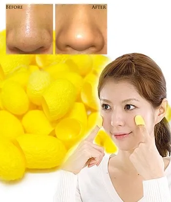 100% Organic Natural Golden Silk Cocoon Facial Scrub Balls