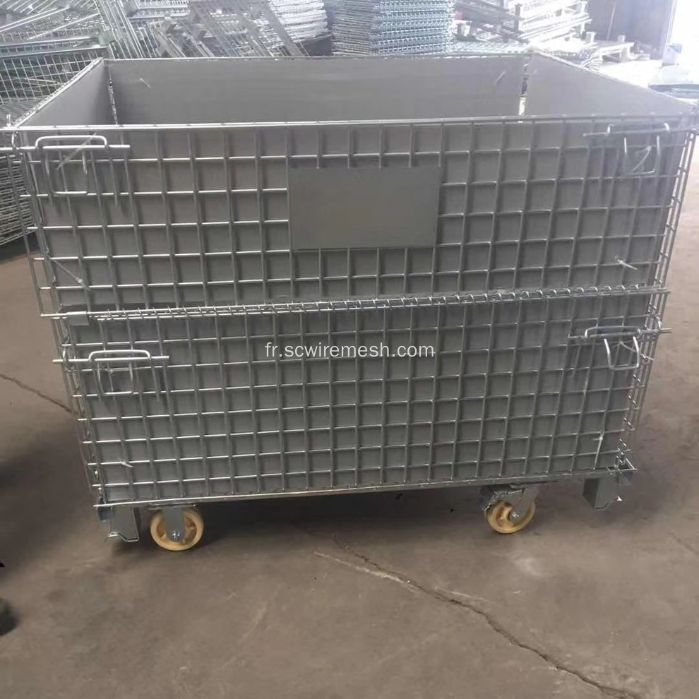 Cage de stockage avec roues pour les ventes