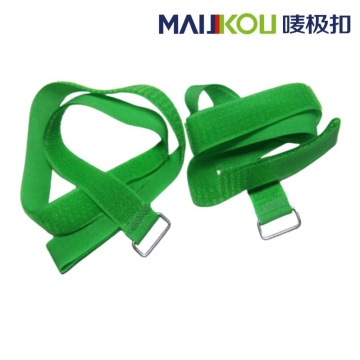 Secure Fastening Metal Buckle Velcro Cable Tie