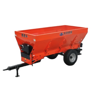 Tractor trailed organic granular fertilizer spreader for 80-120HP