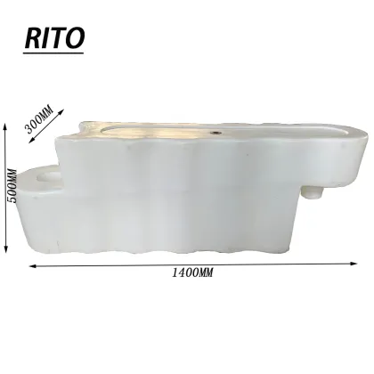 RITO Outdoor Safety Barrier: Durable Anti-Collision Water-Filled Karting Race Road Block for Go-Kart Tracks