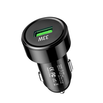 33W 3A Car Charger - USB Cigarette Lighter Adapter with Quick Flash Charging