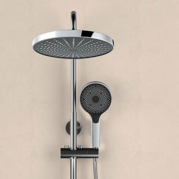 Rain Shower System with 3-Setting Handheld Spray and Slide Bar
