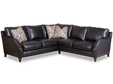 Classic Sectional Corner Sofa Black Color With Foot leg