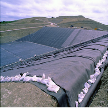 ASTM HDPE Geomembrane 1mm 1.5mm غشاء مادة عذراء