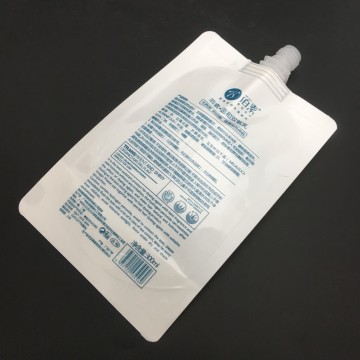 Color printing eco-friendly 300ml hair cream nozzle bag