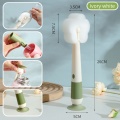 Suction cup long-handled multi-purpose cleaning brush