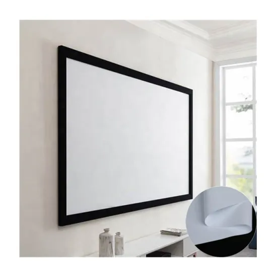 Large-Scale PVC Projection Screens: 2.5M, 3.20M, and 3.66M Options for Fixed Frame Screens