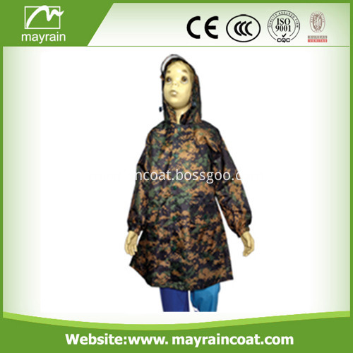 Kids 190 T Polyester / Waterproof Coating Rain Jacket