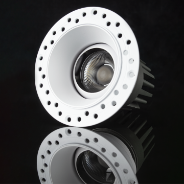 Keskeny gerenda 55 mm -es kivágási süllyesztett LED -es lámpatest