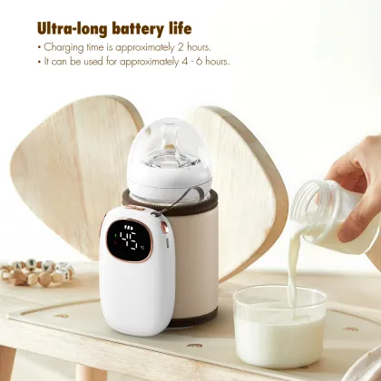 2023 New Portable Intelligent Warming Bottle Cover with Constant Temperature Milk Heating
