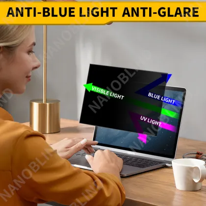 NANOBLIND 15.6 Inch Universal Laptop Monitor with Privacy Screen for Asus/Acer/Lenovo