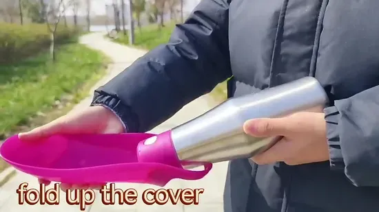 Portable Stainless Steel Pet Feeding Bottle