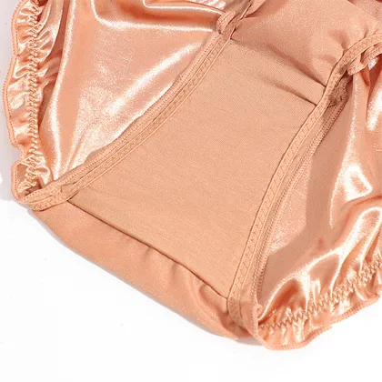 Satin Smooth Plain Female Briefs - Sweet Girl Luxury Intimates
