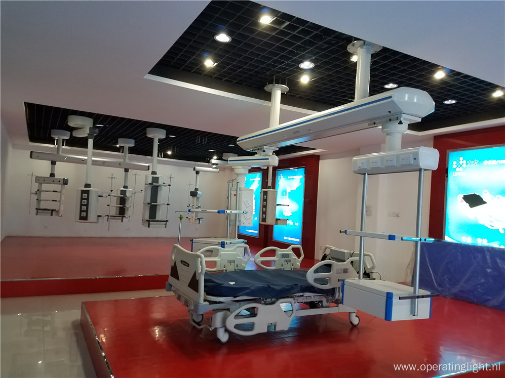 Motorized ceiling type double arms electric medical pendant