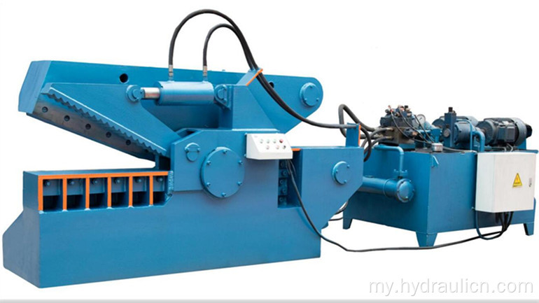 အပိုင်းအစ Ferrous နှင့် Non-ferrous Hydraulic Crocodile Shear