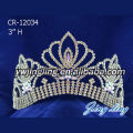 3 Inch Gold Wedding Tiaras Pageant Crowns