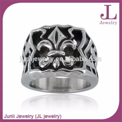 Wholesale Stainless Steel Jewelry Ring Fleur De Lis Rings
