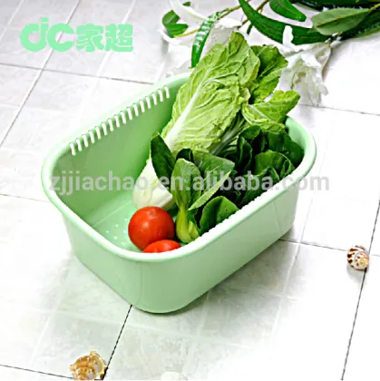 pp Solid color Rectangular Plastic Wash Basin