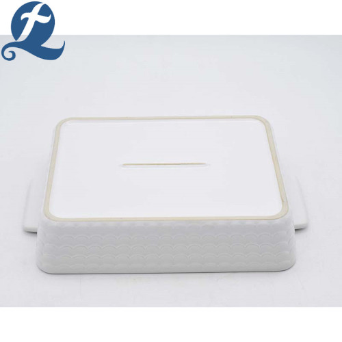 Factory production water ripple printed handle baking tray