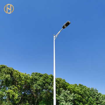 Lengan Penyanyi Galvanized Steel Street Light Poles