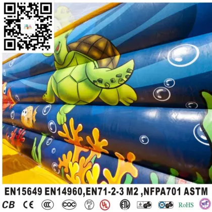 Giant inflatable inflatable obstacle course, seas and oceans obstacle slide course for sale
