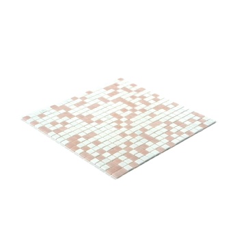 Crystal clear glass mosaic tiles for shower room
