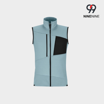 Stativ krage Stretch Fleece ärmlös väst