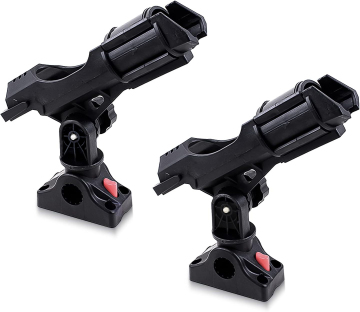 Canoe Belly Boat Kayak Fishing Rod Mounts & Trolling Rod Holders
