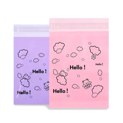 Printing environmentally friendly polyethylene mail bags