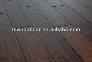 dark stained hand scraped hardwood flooring acacia