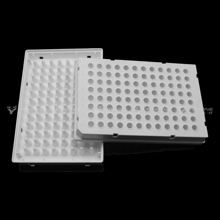 0 1ml 96 Well Pcr Plate Full Skirt White Frame White Tube